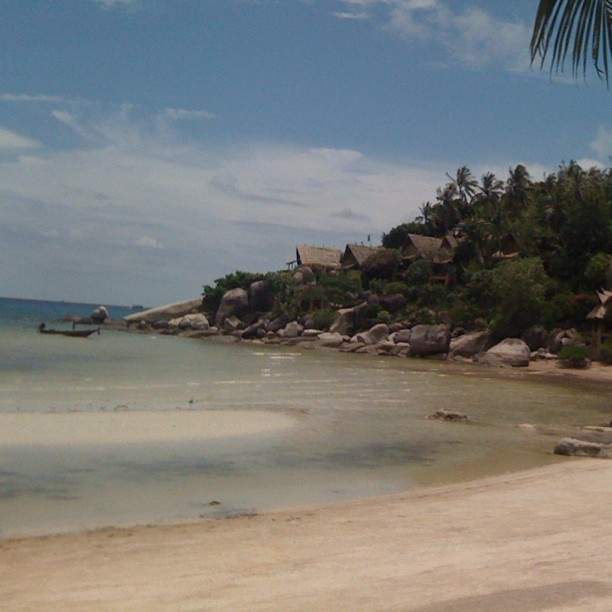 First day on Ko Tao, Thailand. Now that’s a view for the lunch table…