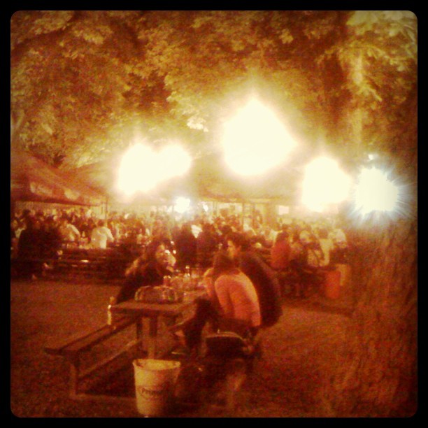 It’s finally warm enough in Prague for a beer garden beer. [pic]