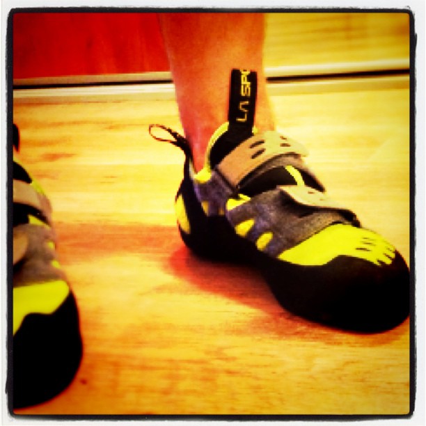 New Climbing Shoes. Now I’ll be a wicked climber.