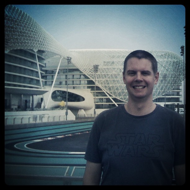 Popped across the road for a nosey around Abu Dhabi’s Yas Marina F1 circuit today. :D