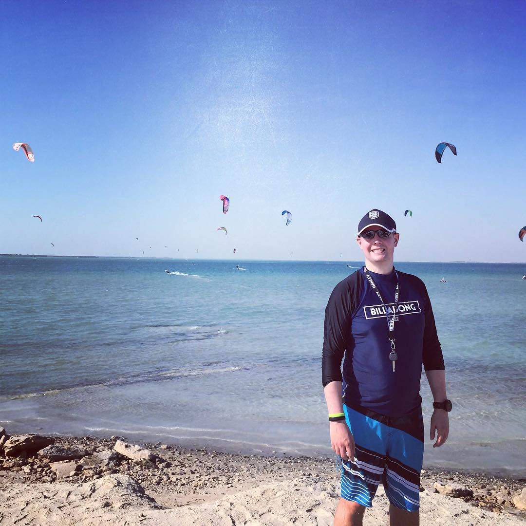 Kite-surfing Abu Dhabi.