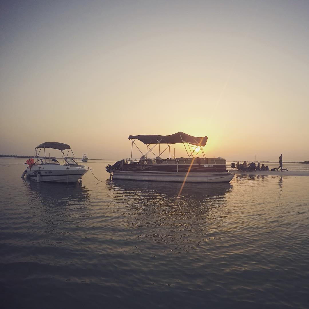 Boat trip and sandbar barbecue.