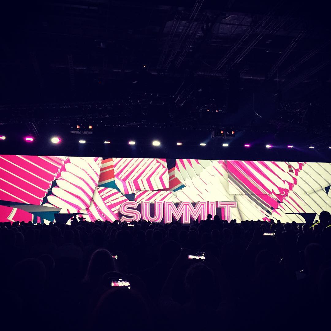 Snazzy stage at the ExCel for #adobesummit.