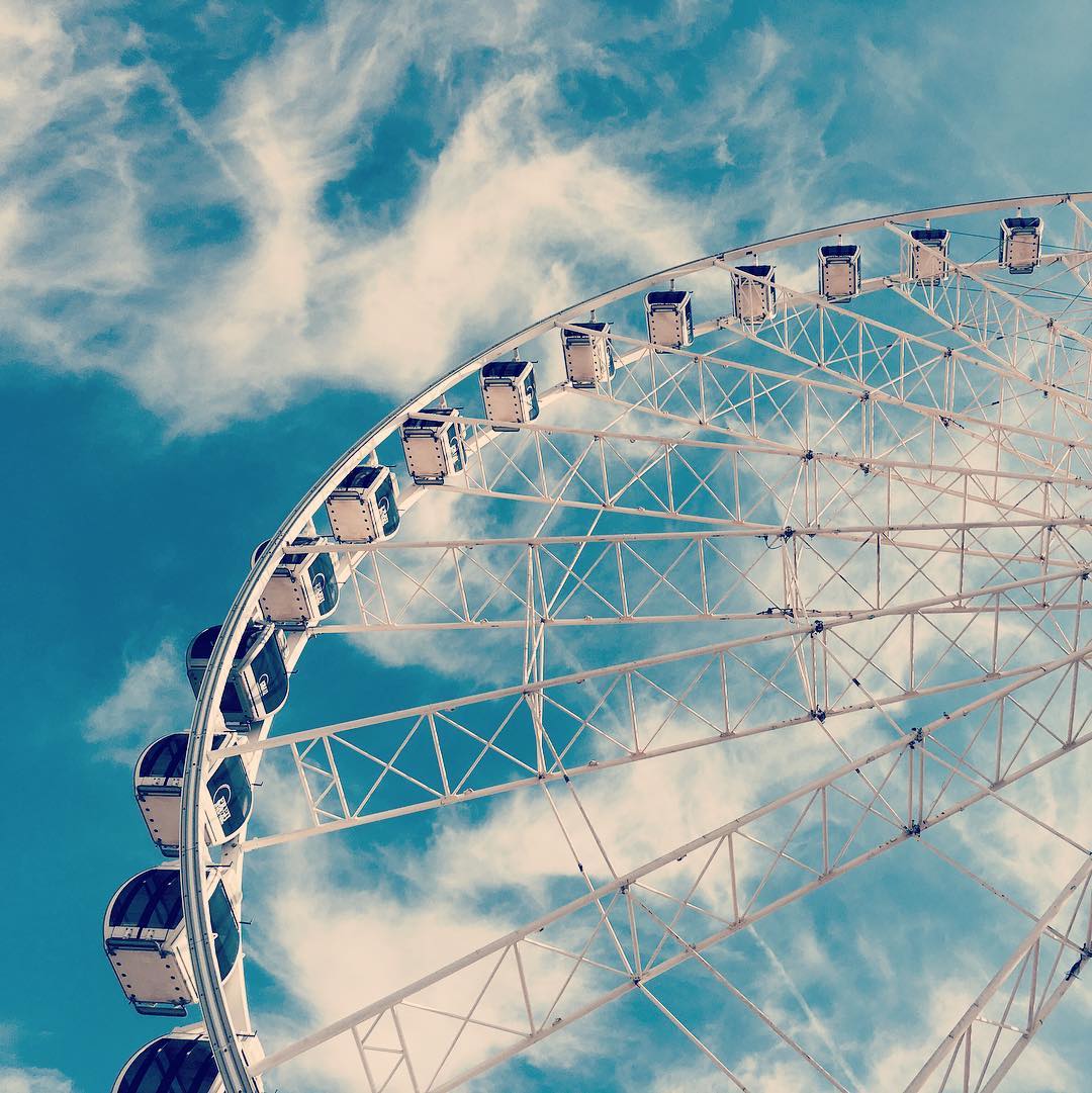 Riding the Marina Eye. #inabudhabi