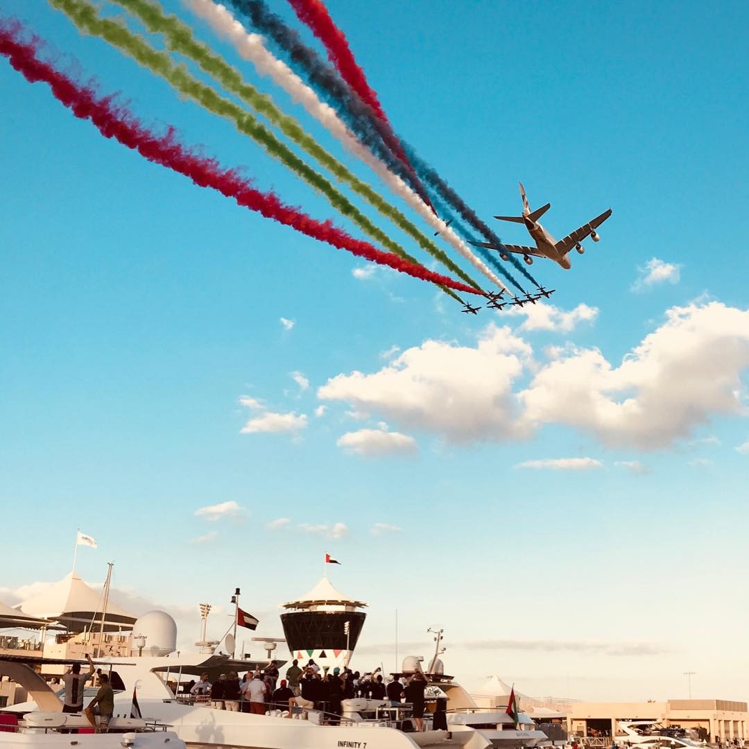 The flyby. #AbuDhabiGp #InAbuDhabi