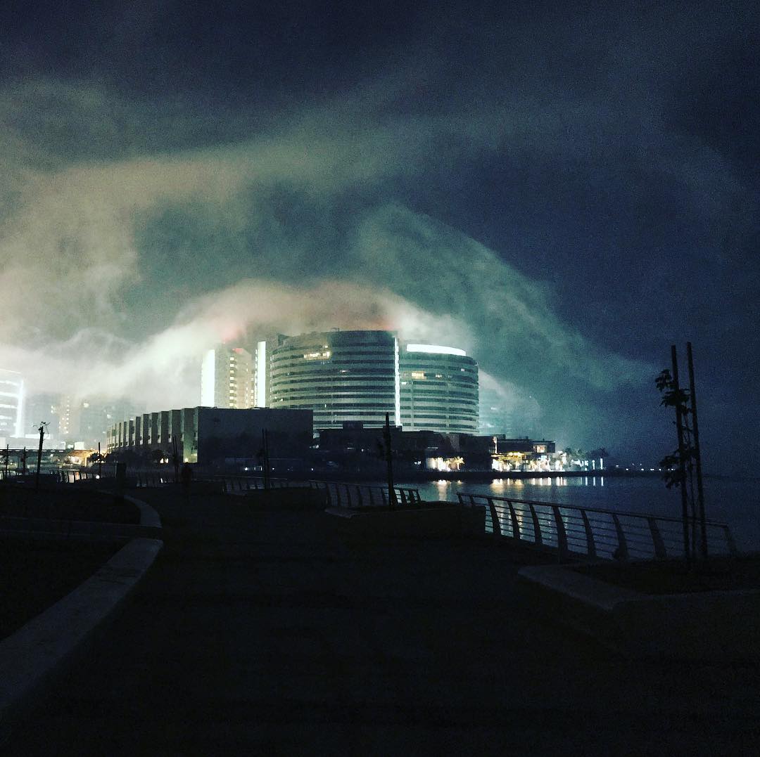 Fog clawing it’s way over the buildings as I ran this morning.