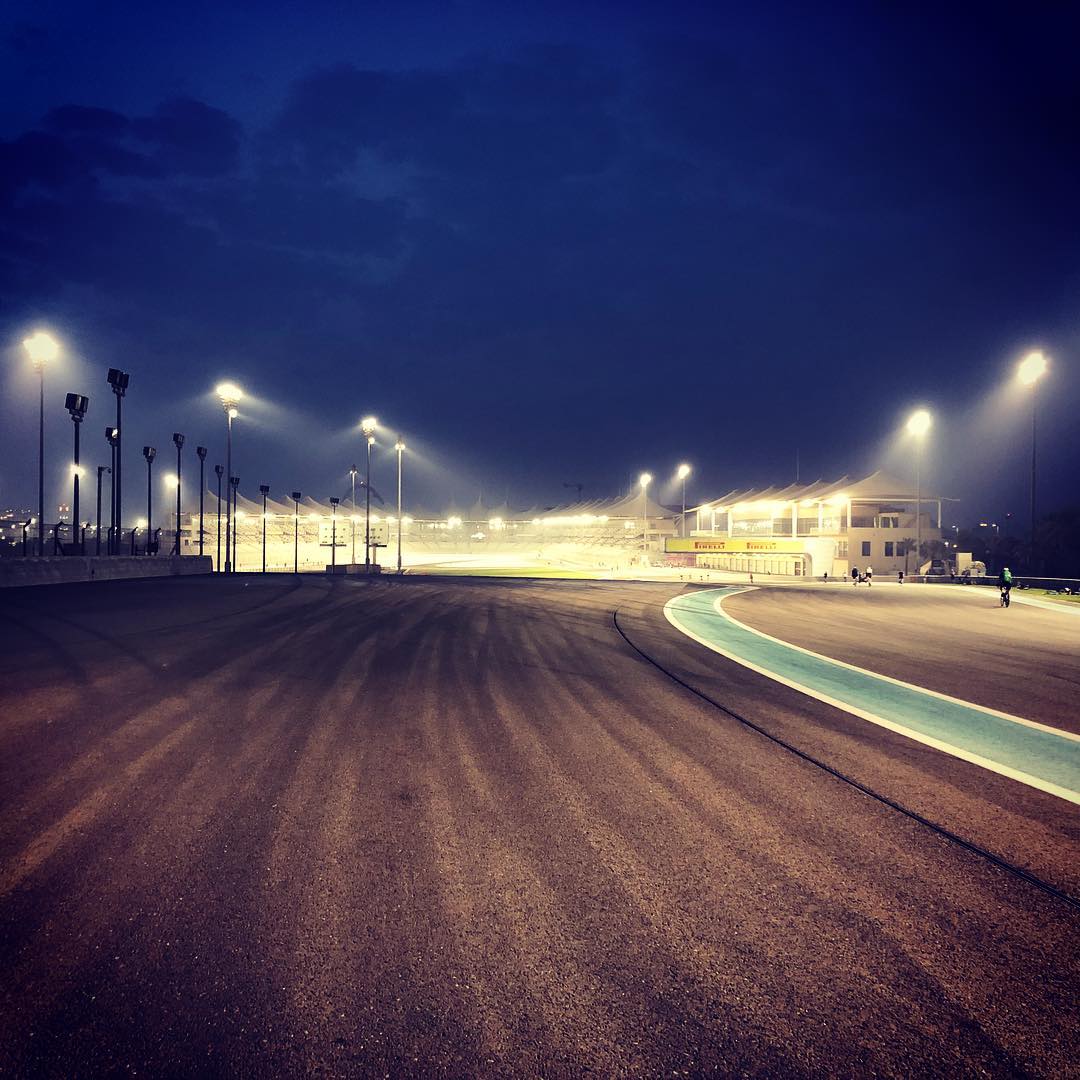 Cycling around Yas Marina circuit. Added bonus, you feel like you’ve been in a Sauna. #trainyas