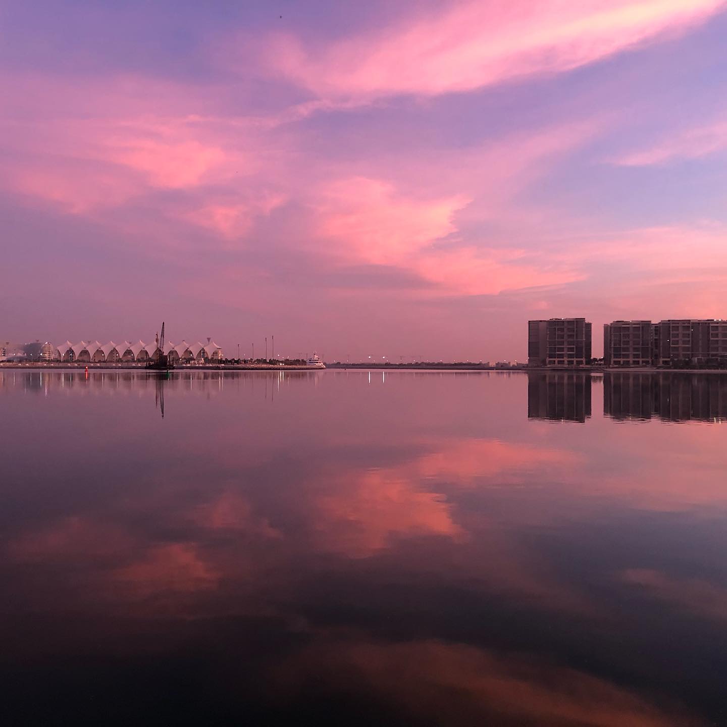 Magic light at dawn #inabudhabi this morning. #nofilter