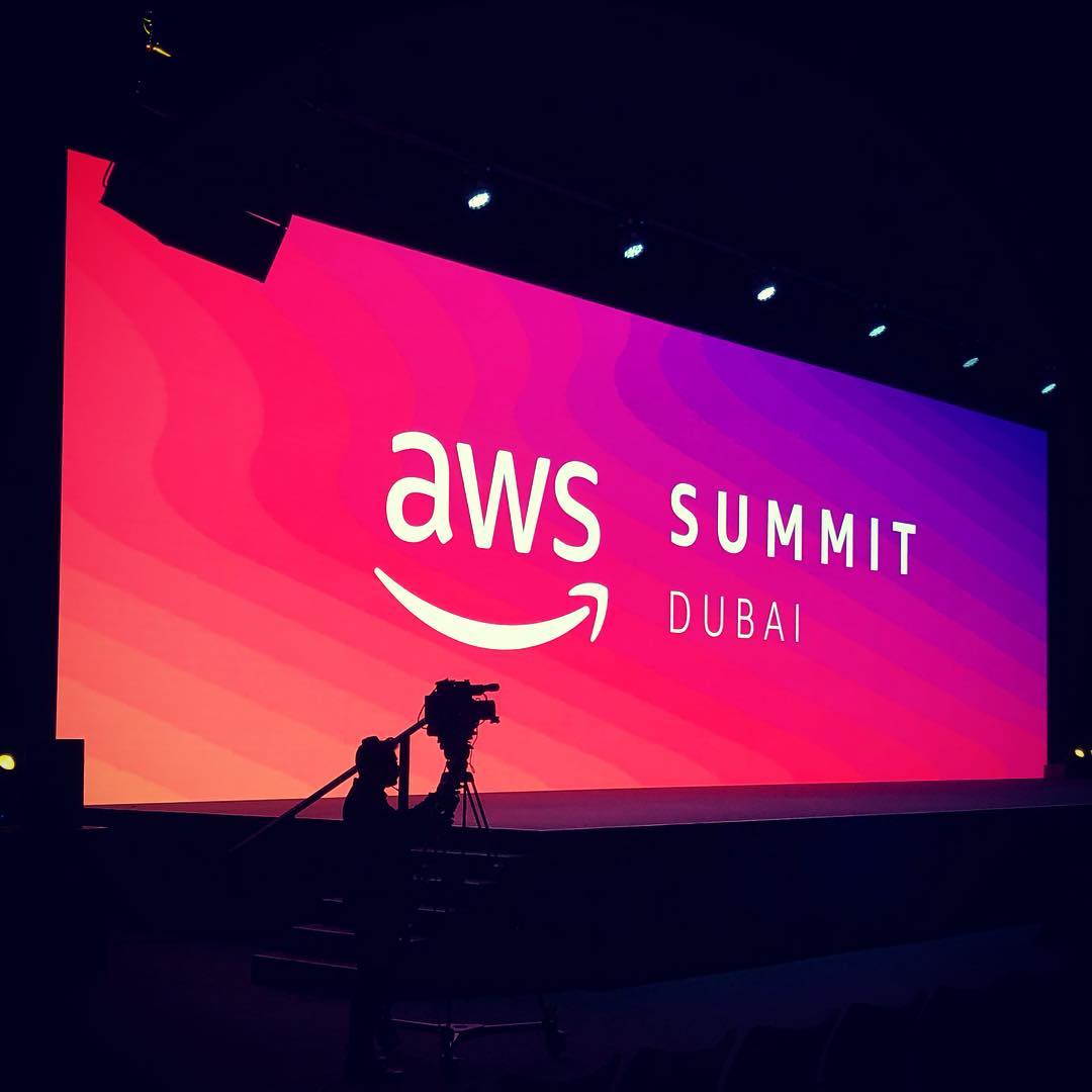 Got my head in the clouds today at #awssummitdxb.