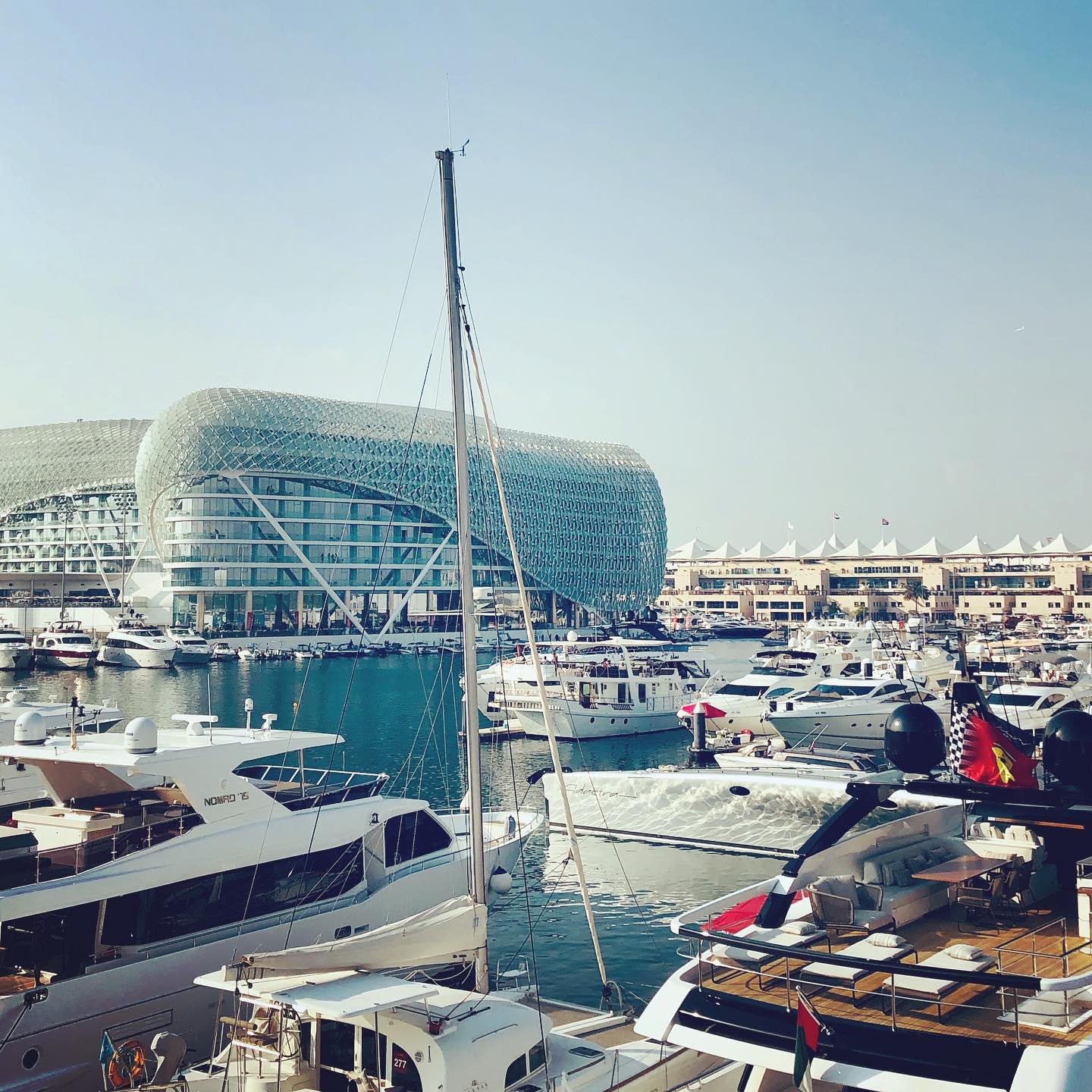 The F1 weekend has landed. #abudhabigp #yasmarinacircuit